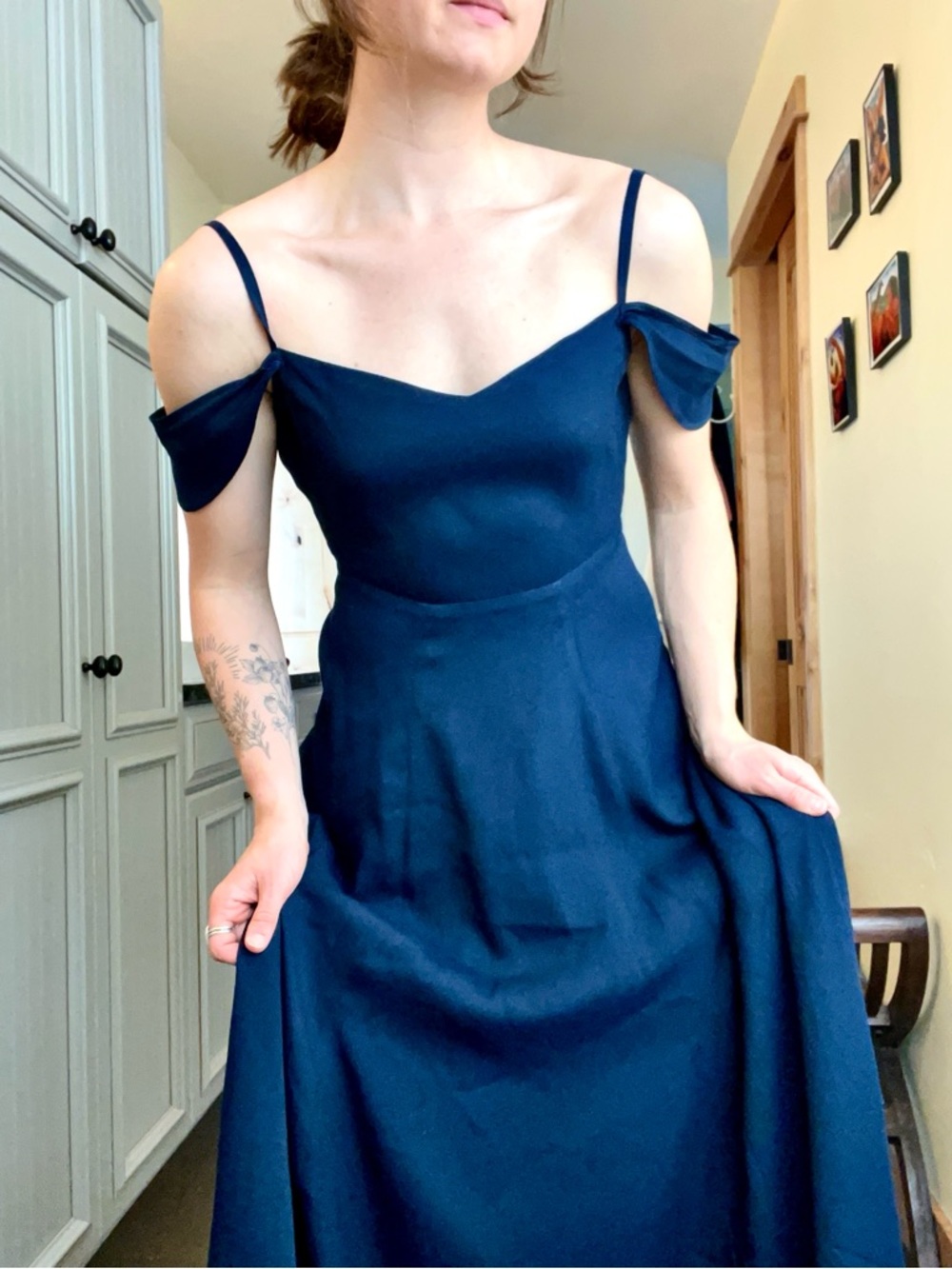 Reformation Navy Blue Dress